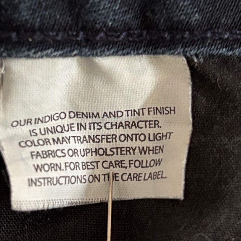 Nine West Cigarette Jeans, Size 16r/33, Dark Wash Blue Denim - Picture 12 of 14